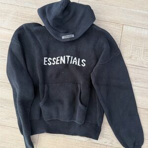 Essentials Charcoal Hoodie Sweater